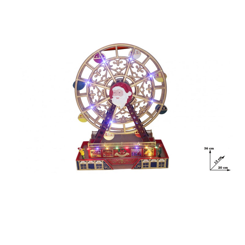 christmas collection giostrina ruota con movimento led e musica ean 8059529971966