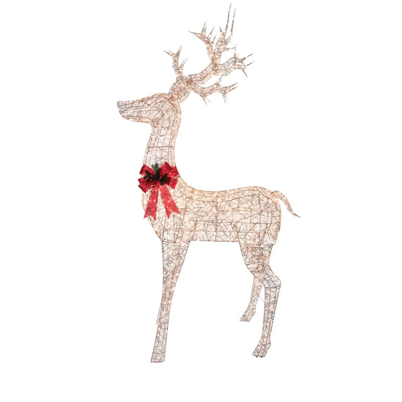 christmas collection renna oro in metallo con 1000 luci 123x36xh 175cm ean 8056001258423