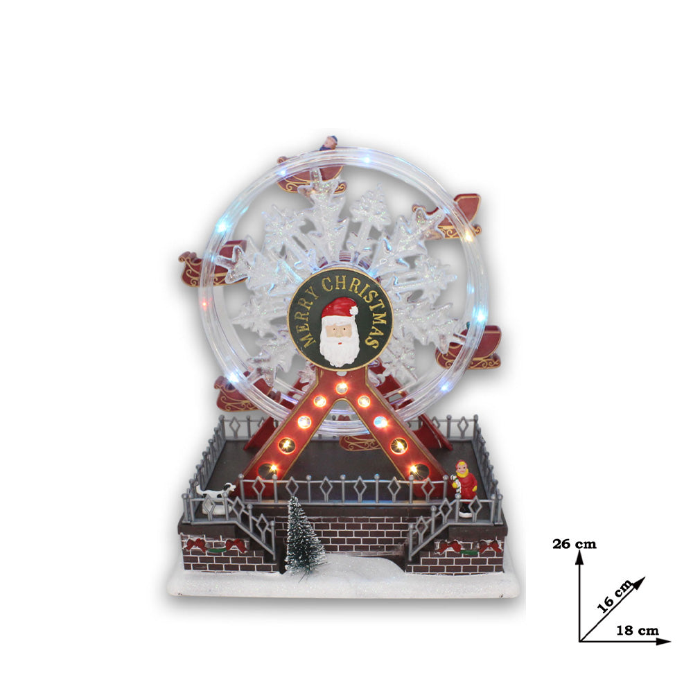 christmas collection ruota panoramica con movimento led e musica ean 8059529970020