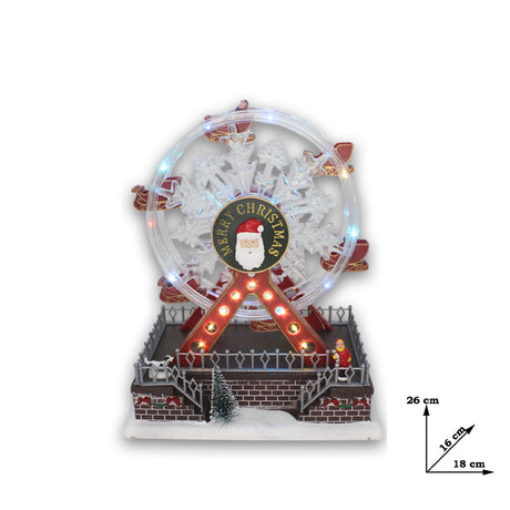 christmas collection ruota panoramica con movimento led e musica ean 8059529970020