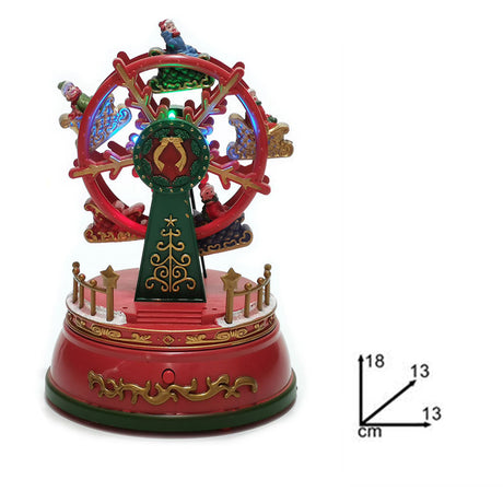 christmas collection ruota panoramica con musica e luce 18 cm ean 8053482226569