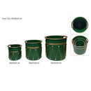 christmas collection set 3 cesti metallo tamburelli natalizi ean 8053482251158