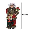 christmas collection signora babbo natale con doni 65 cm ean 8051094578892