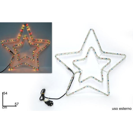 christmas doppia stella luminosa multicolor ean 8027501757334
