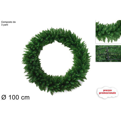 christmas ghirlanda tonda eco 100cm ean 8053482056227