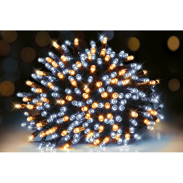 christmas luci 1000led esterno 8 frequenze bianca e calda ean 8032089568227