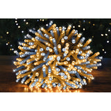 christmas luci 500led esterno 8 funzioni bianca e gialla ean 8032089570756