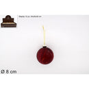 christmas palla di natale vetro 8cm marmorizzatarossa ean 8033113969461