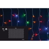 christmas tenda 192 led 8 funzioni ip64 3x1m multicolor ean 8024972037262