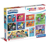 clementoni clementoni puzzle 10in1 dc comics 20272 ean 8005125202720