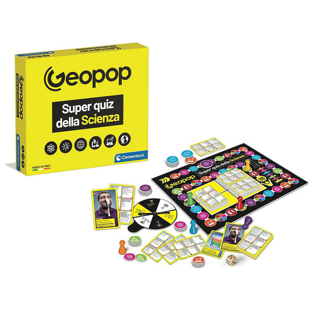 clementoni geopop super quiz scienza 19431 ean 8005125194315