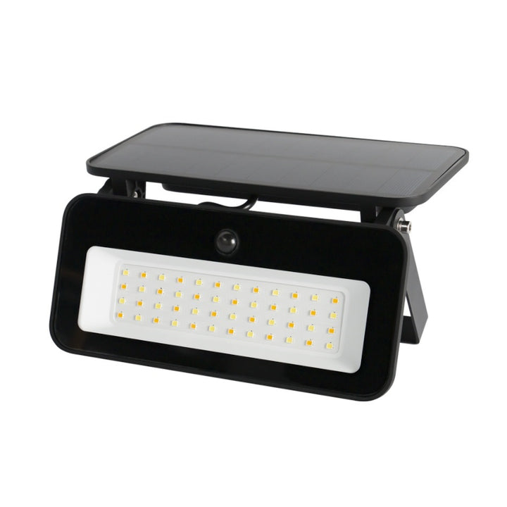 Faro Solare A Led Con Sensore Nero 3 Colori 20w