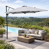 cosma ombrellone altair palo laterale grigio chiaro 3x3m ean 8054045659718