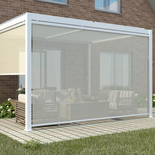 cosma schermo lato pergola bioclimatica 383x2mt bianco ean 8051811469724