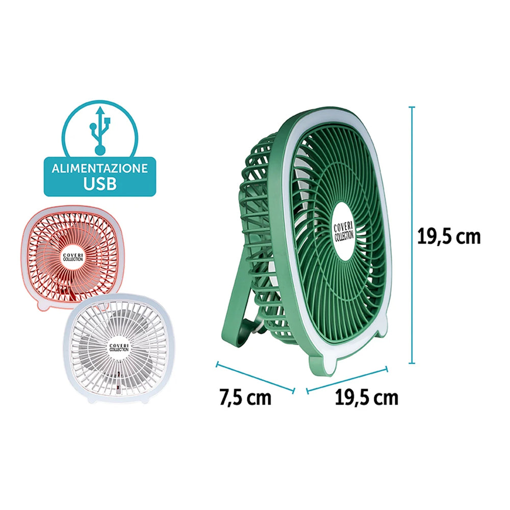 coveri ventilatore da tavolo con led colori assortiti ean 8024972151906