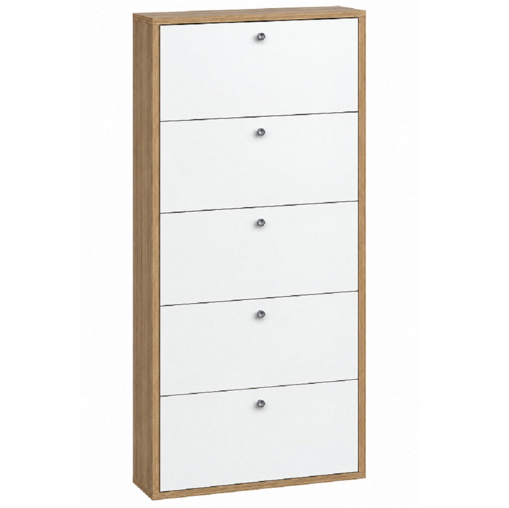 ctf scarpiera forio slim 5 ante bianc a e noce ean 8058333537436
