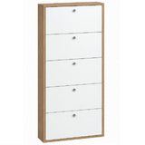 ctf scarpiera forio slim 5 ante bianc a e noce ean 8058333537436