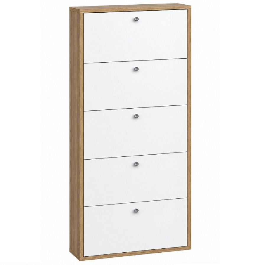ctf scarpiera forio slim 5 ante bianc a e noce ean 8058333537436