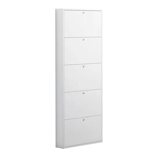 ctf scarpiera forio slim 5 ante bianca 180x72x15cm ean 8058333531441