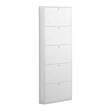 ctf scarpiera forio slim 5 ante bianca 180x72x15cm ean 8058333531441