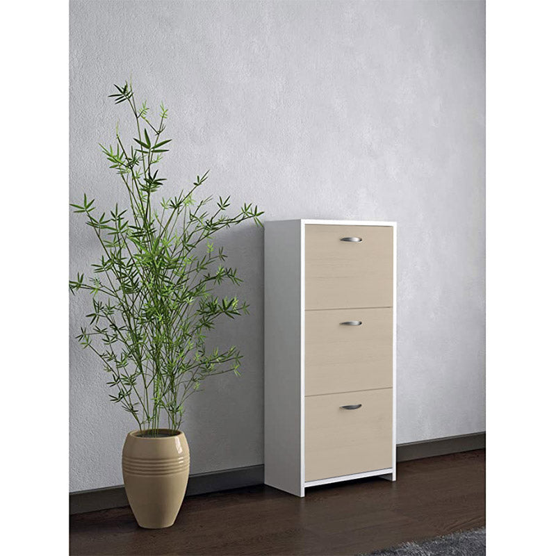 ctf scarpiera fresia slim 3 ante olmo 50x25x112cm ean 8058333533179