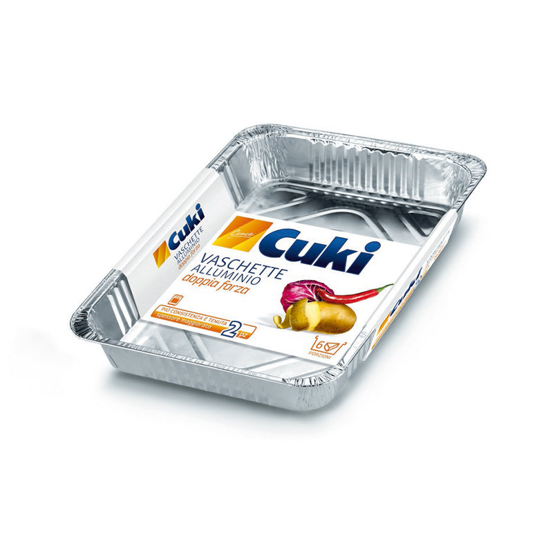 cuki vaschette alluminio 2 pz 227x178x44 cuki ean 8003980094412