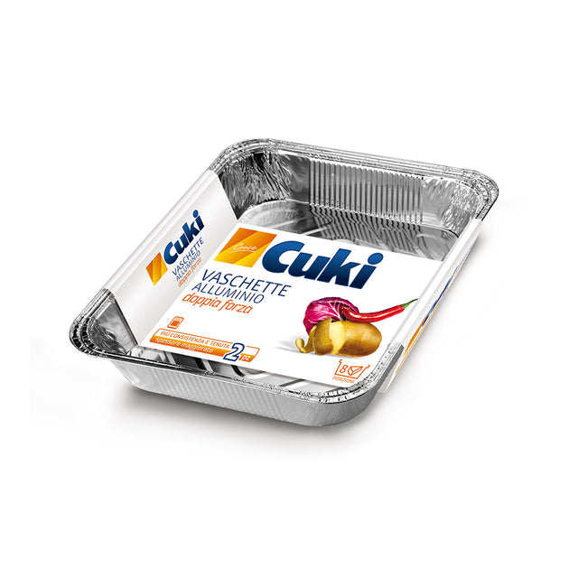 cuki vaschette alluminio 2 pz 227x178x44 cuki ean 8003980901116