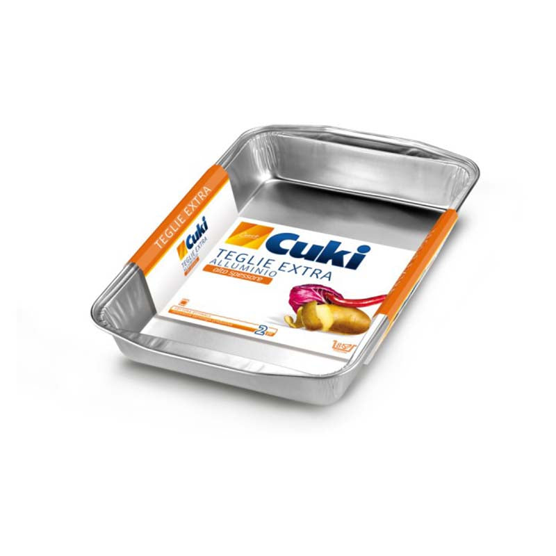 cuki vaschette alluminio 2 pz 368x249x55 cuki ean 8003980904100