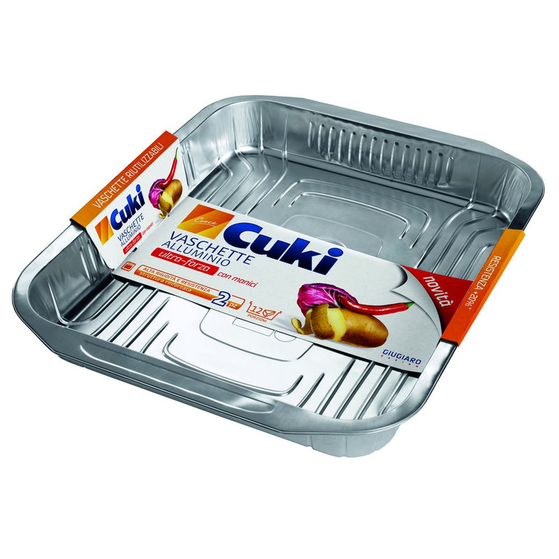 cuki vaschette alluminio 2 pz 396x335x5 cuki ean 8003980901536