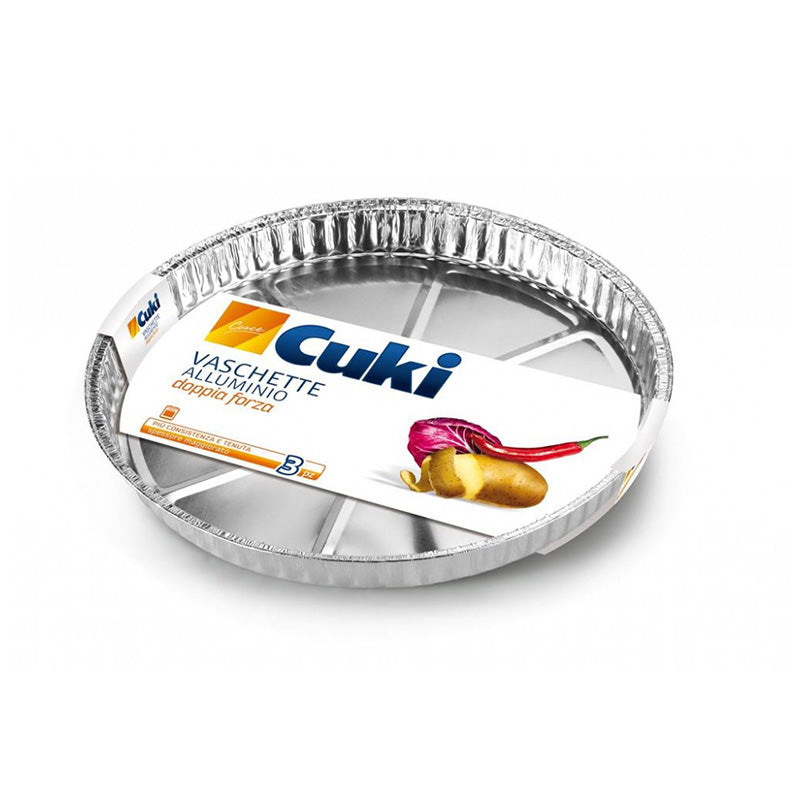cuki vaschette alluminio 3 pz pizza 285 x h 31 cuki ean 8003980901000