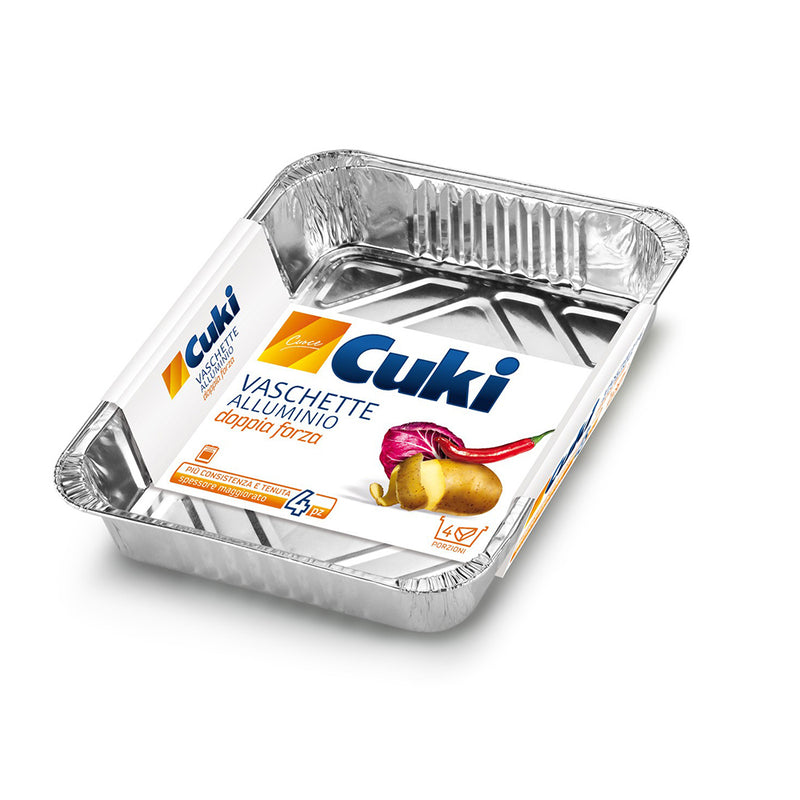 cuki vaschette alluminio 4 pz 226x177x36 cuki ean 8003980900843