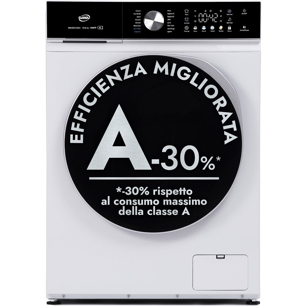 daya lavatrice daya 12 kg classe a 30 display touch ean 8052536053441