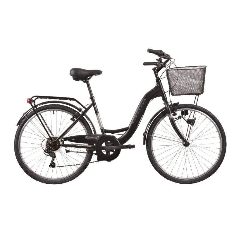 immagine-1-denver-bici-city-26-6-velocita-nero-opaco-19061-ean-8015244626093