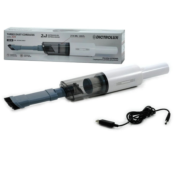 dictro lux aspirapolvere portatile turbo dust senza fili 2in1 ean 8015361444273