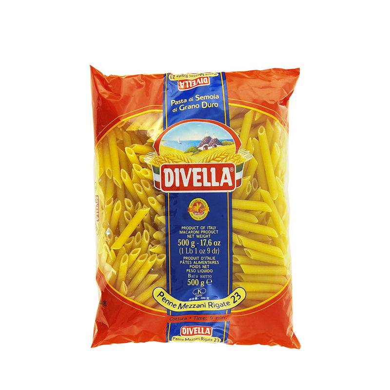immagine-1-divella-pasta-500-gr-penne-mezzani-rigate-n-23-divella-ean-8005121000238