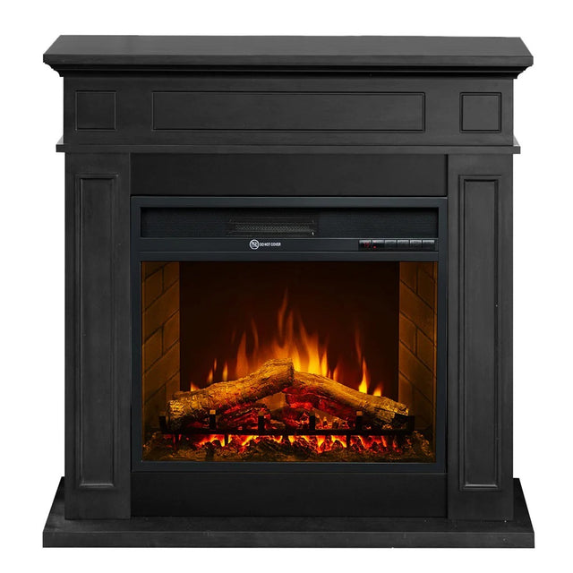 divina fire camino elettrico da terra jefferson legno nero ean 8056157809074