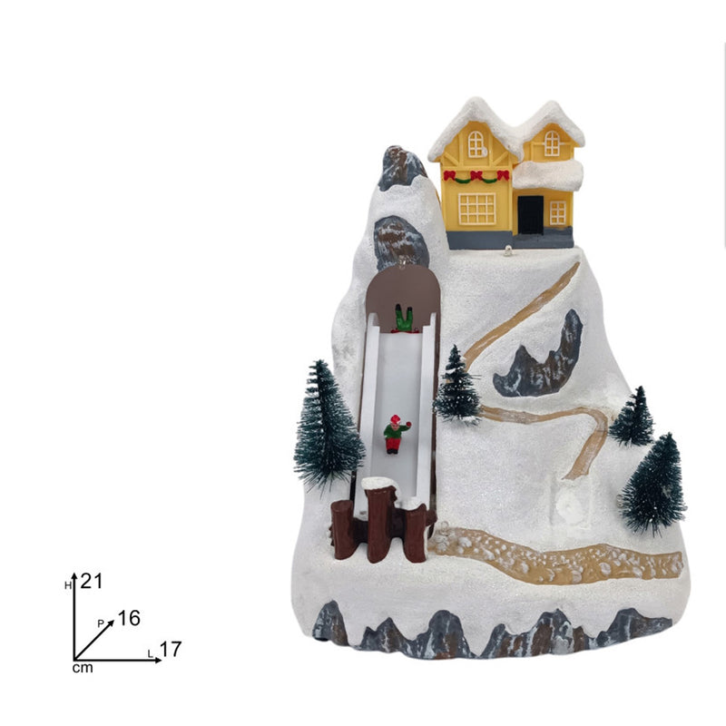 dolce e toys villaggio natalizio con scivolo led e suoni ean 8053482347240