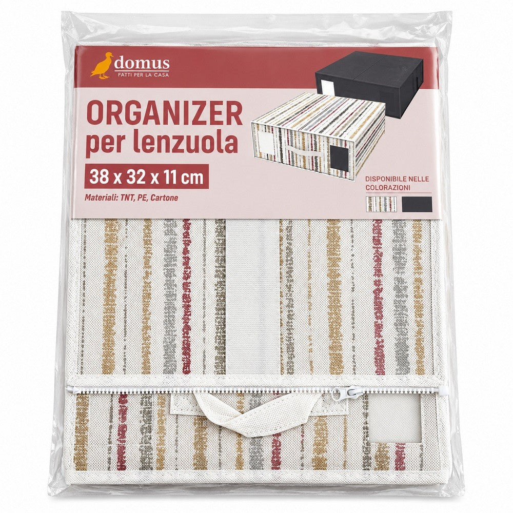 domus organizer per lenzuola 38x32x11 cm ean 9972016407313