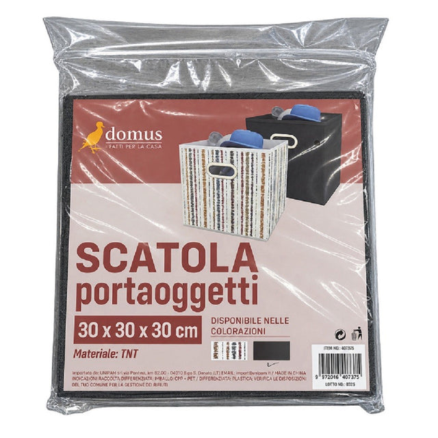 domus scatola portaoggetti multiuso 30x30x30 cm ean 9972016407375