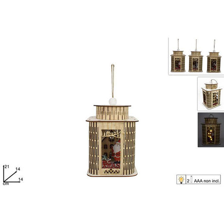 immagine-1-due-esse-christmas-lanterna-in-legno-con-scenario-di-natale-assortita-ean-8053482124186