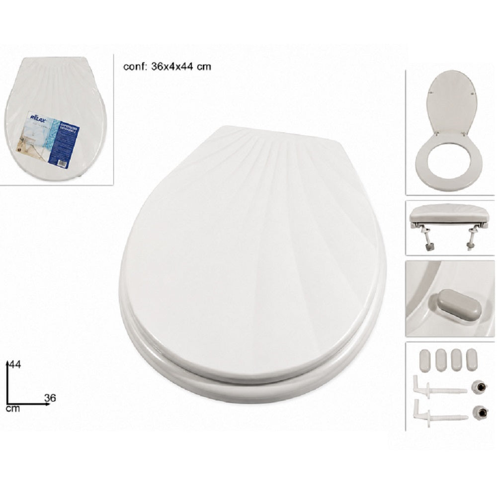 due esse distribuzione copriwater universale in plastica bianco ean 8034048591185