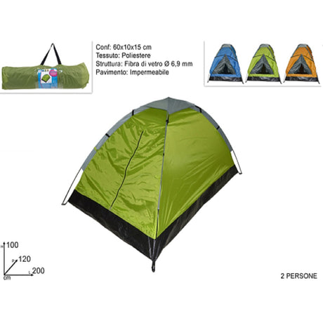 due esse distribuzione tenda da campeggio 200x120x100 cm ean 8034048342886