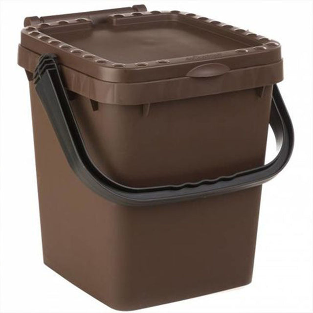 ecoplast pattumiera ecoplus chiusa 10 lt marrone ean 8032532527429