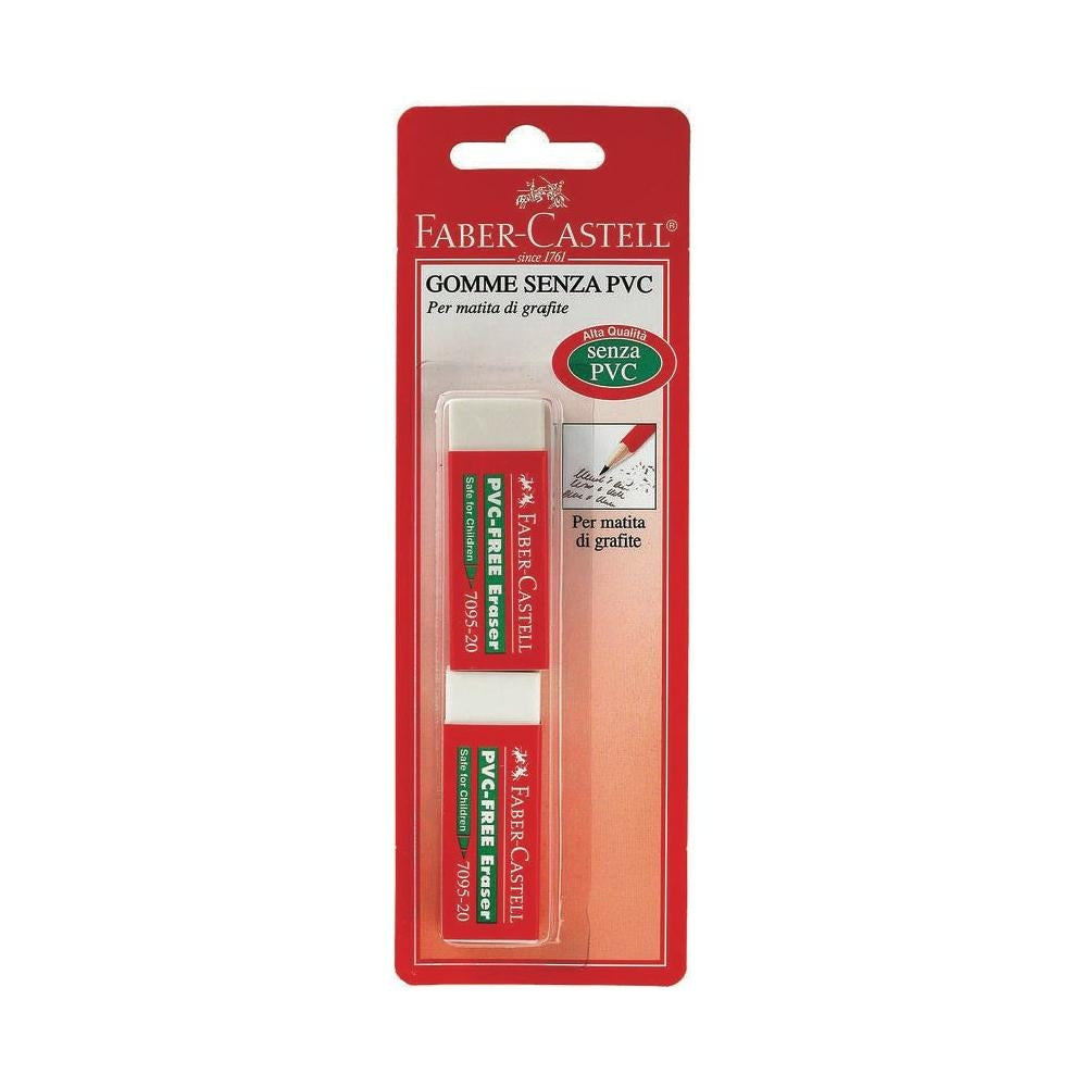 faber castell gomme vinile bianche senza pvc 2pz faber castell ean 9555684604057