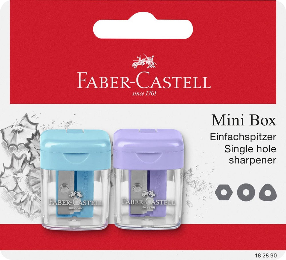 faber castell temperamatite manuale 1 foro set 2pz ean 4005401828907