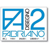 fabriano blocco disegno fabriano f2 liscio 110gr 24x33 cm ean 8001348161417