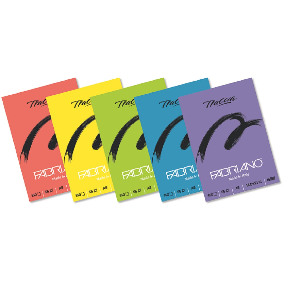 fabriano blocco traccia fabriano a5 150 fogli 55gr ean 8001348213161