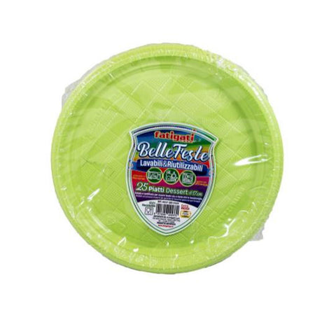 fatigati piatti dessert 25pz d17 verde acido 6gr ean 8011690445370