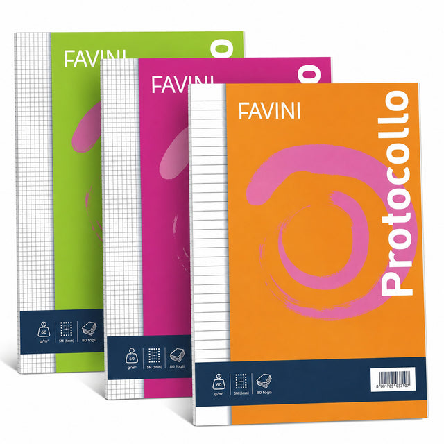 favini fogli protocollo rigatura 4 mm confezione 30 pz a4 ean 8007057223408