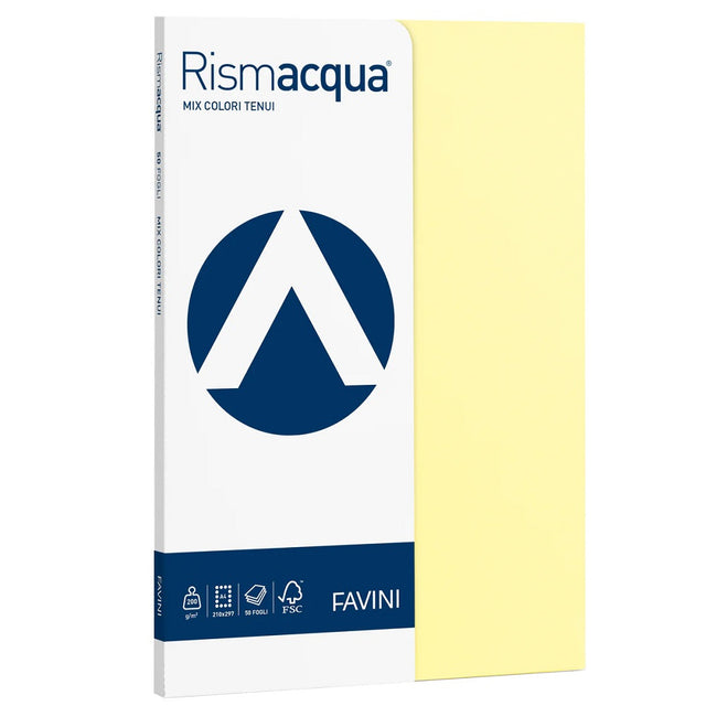 favini risma di carta mix 5 colori 50 fg 200gr formato a4 ean 8007057615043